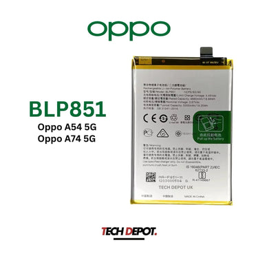 OPPO A54 5G, A74 5G Replacement Battery 5000mAh- BLP851